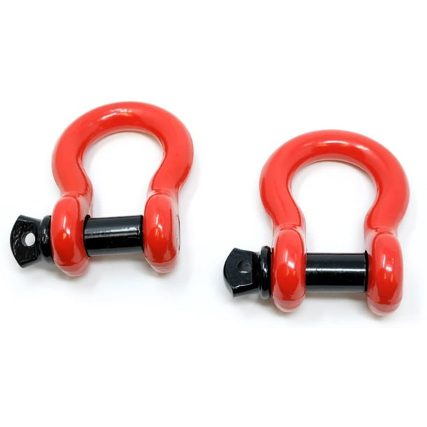 3/4 Shackles Blue Trucks Atvs LFPartS D-Ring Shackles Set 3/4 Powder Coat Heavy Duty for Vehicle Recovery Towing Jeeps 2 pcs Boats